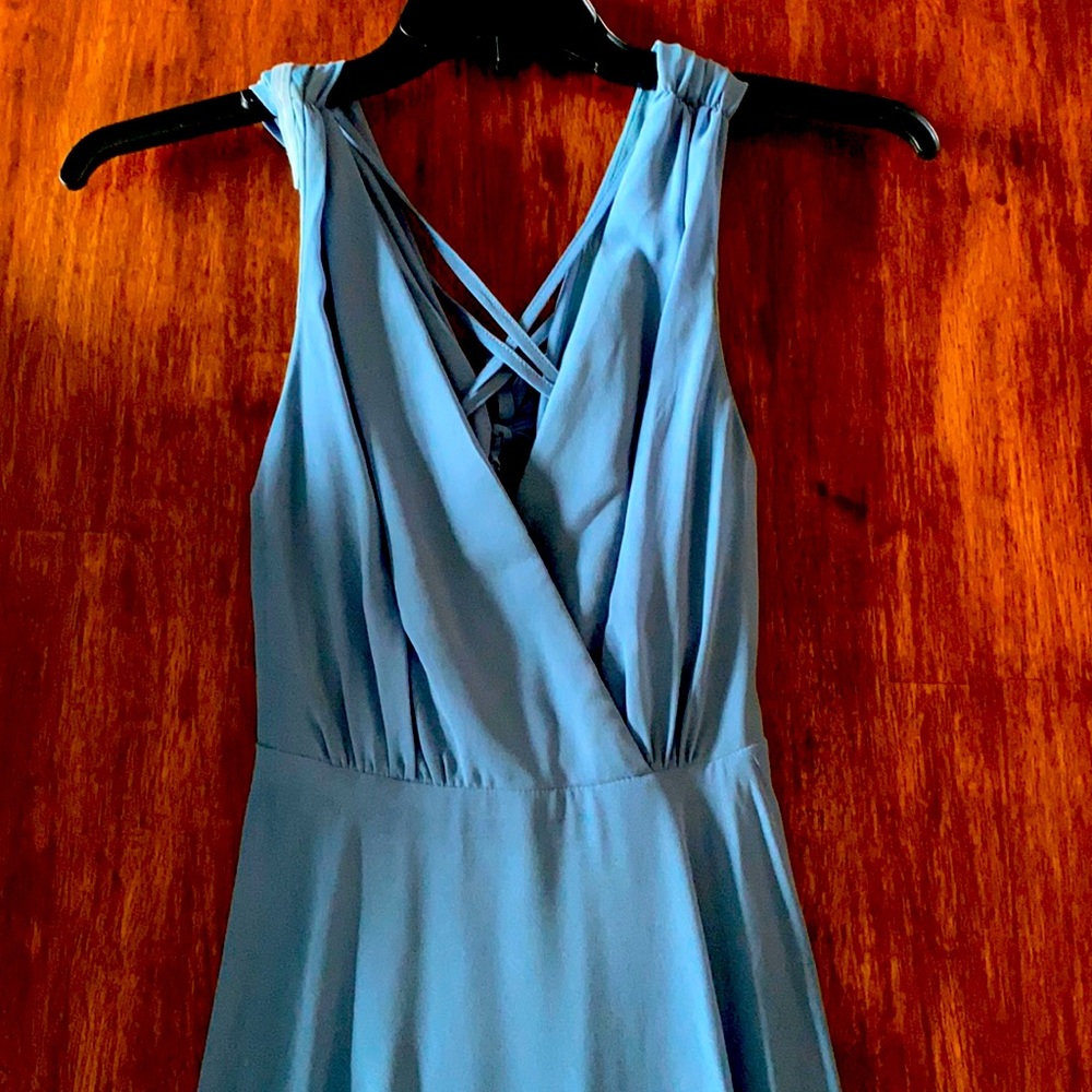 Backless Floor Length Dress